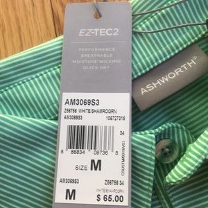 NWT.  Ashworth polo shirt with EZ-TEC2.